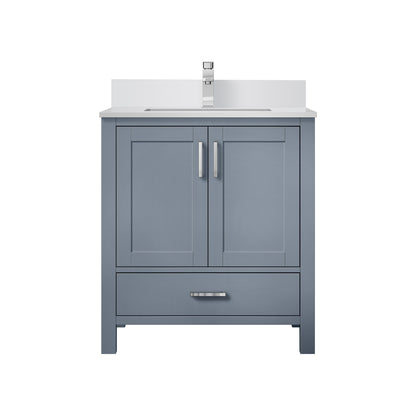 Lexora Jacques 30 in. Dark Grey Single Sink Bath Vanity