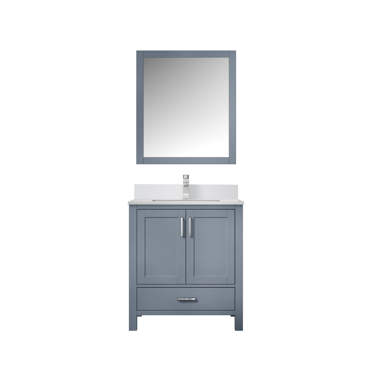 Lexora Jacques 30 in. Dark Grey Single Sink Bath Vanity