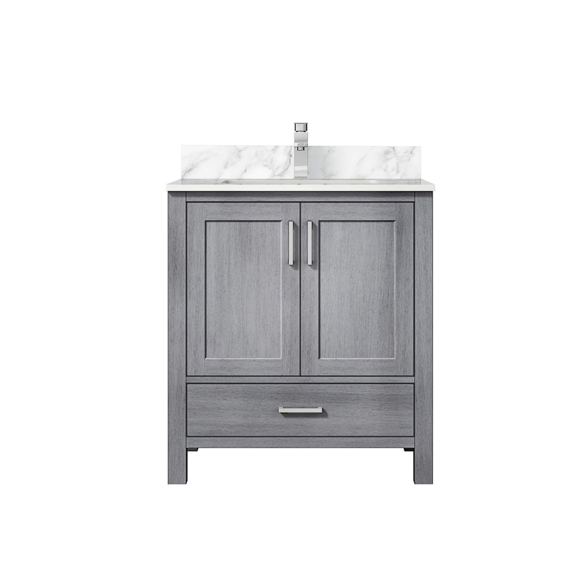 Lexora Jacques 30 in. Distressed Grey Single Sink Bath Vanity