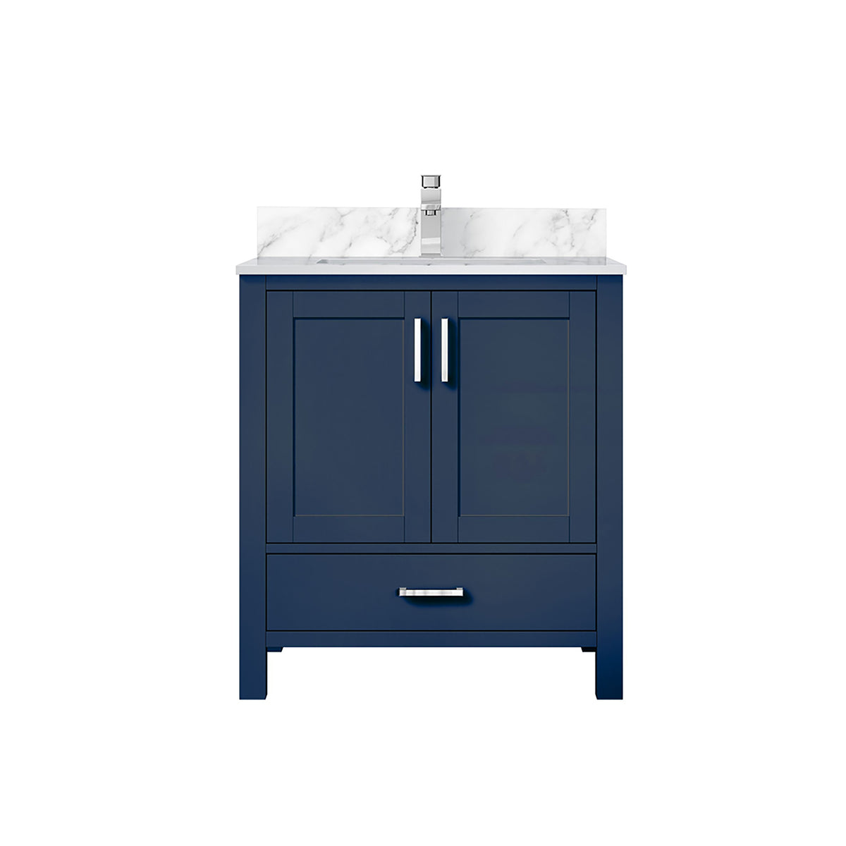Lexora Jacques 30 in. Navy Blue Single Sink Bath Vanity