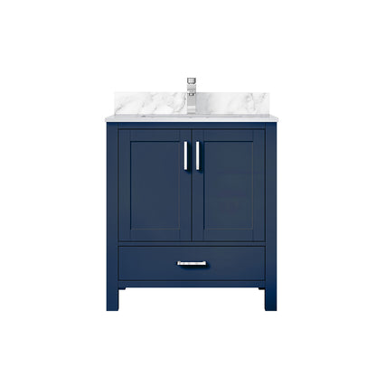 Lexora Jacques 30 in. Navy Blue Single Sink Bath Vanity