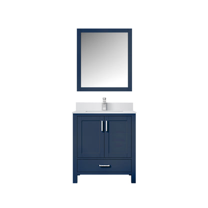 Lexora Jacques 30 in. Navy Blue Single Sink Bath Vanity