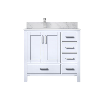Lexora Jacques 36 in. White Single Sink Bath Vanity