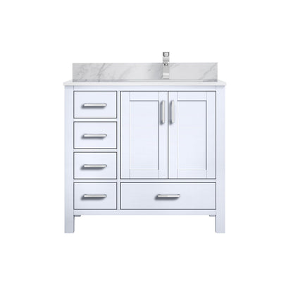 Lexora Jacques 36 in. White Single Sink Bath Vanity
