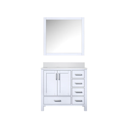 Lexora Jacques 36 in. White Single Sink Bath Vanity