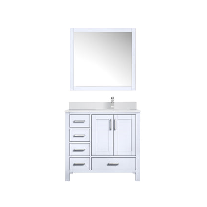 Lexora Jacques 36 in. White Single Sink Bath Vanity