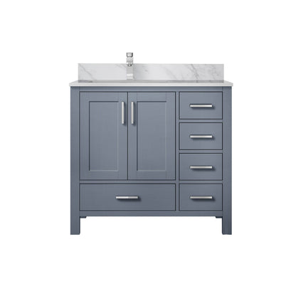 Lexora Jacques 36 in. Dark Grey Single Sink Bath Vanity
