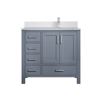 Lexora Jacques 36 in. Dark Grey Single Sink Bath Vanity