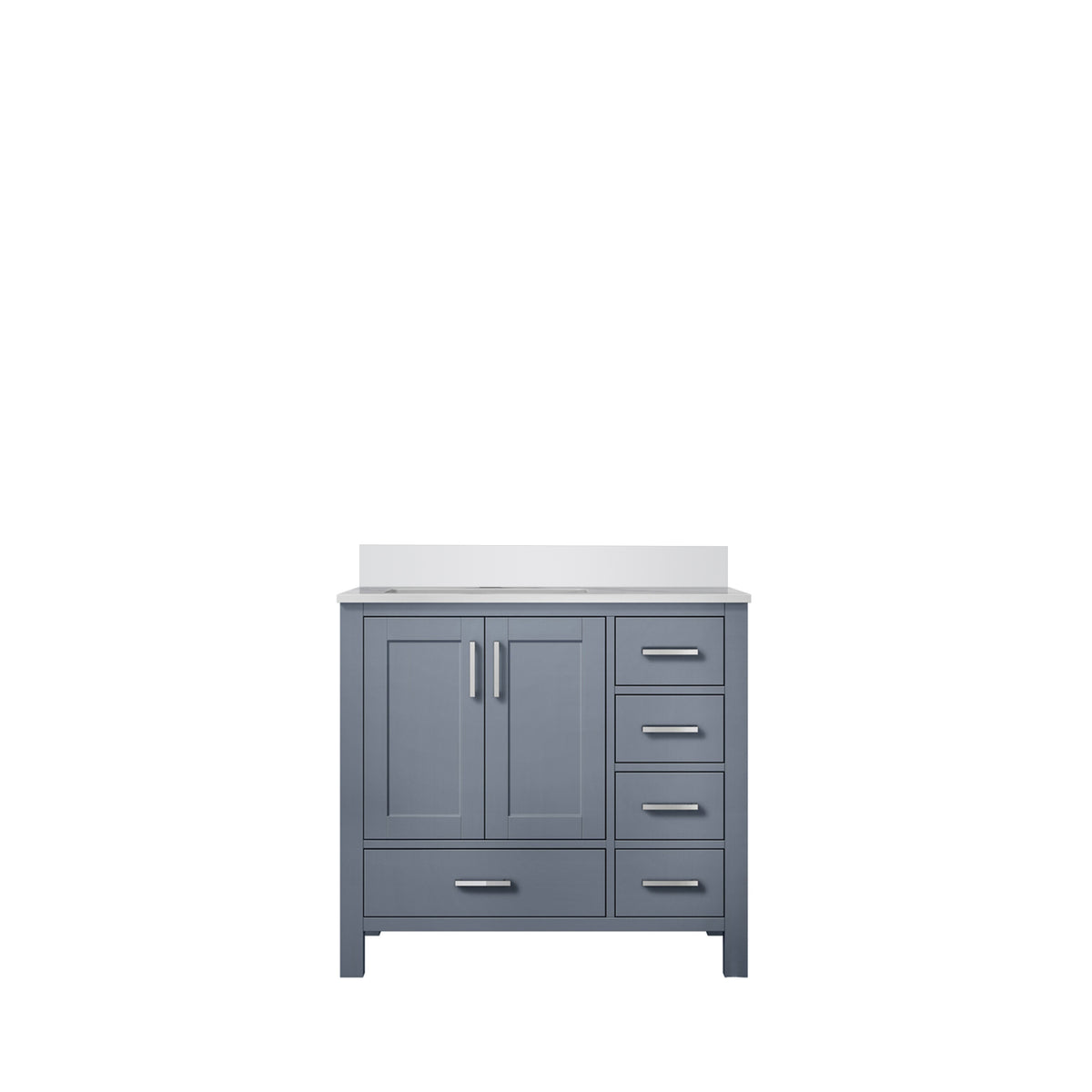 Lexora Jacques 36 in. Dark Grey Single Sink Bath Vanity