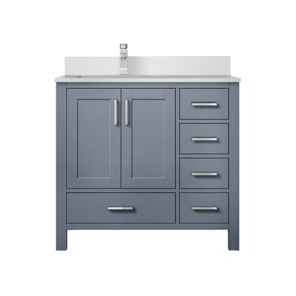 Lexora Jacques 36 in. Dark Grey Single Sink Bath Vanity