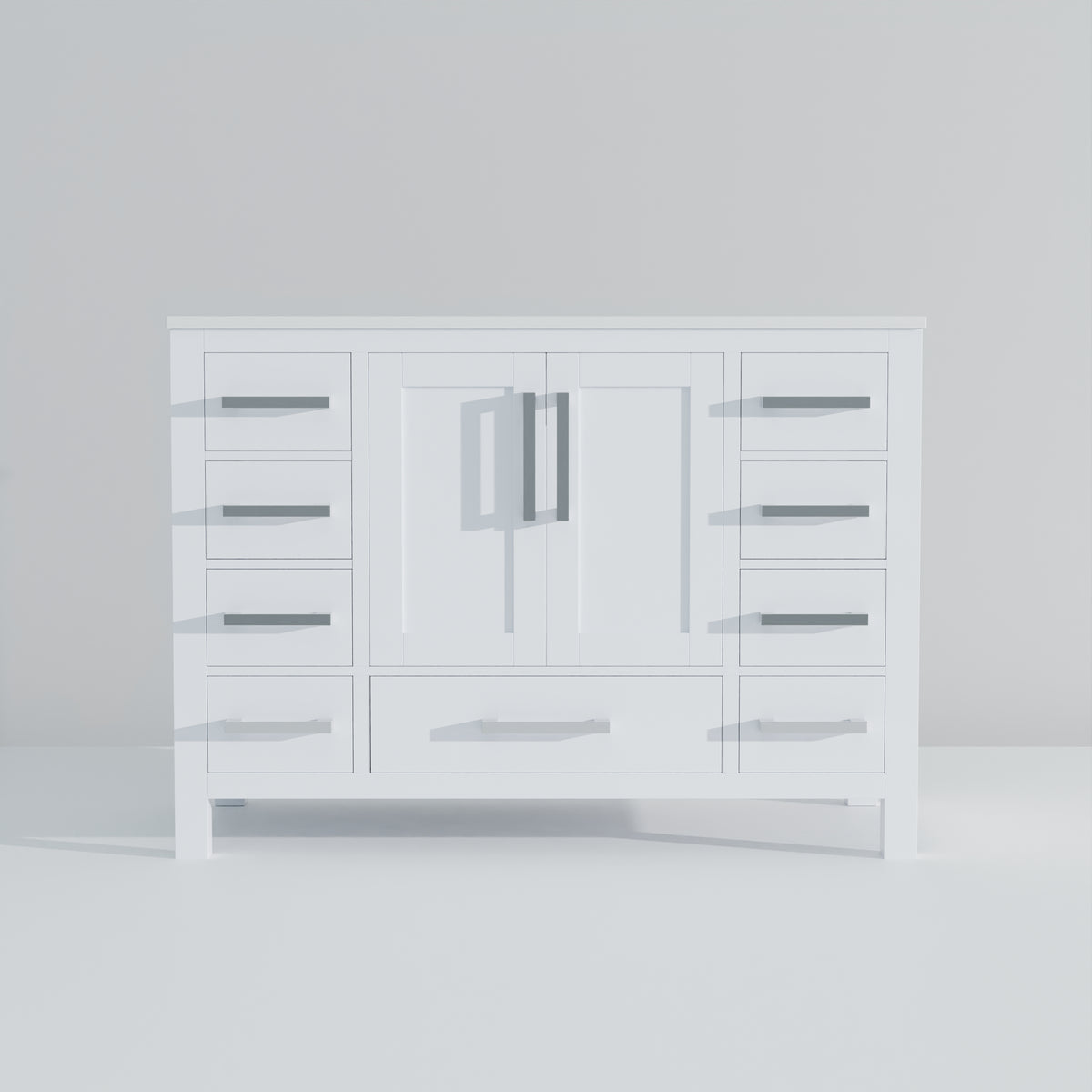 Lexora Jacques 48 in. White Single Sink Bath Vanity