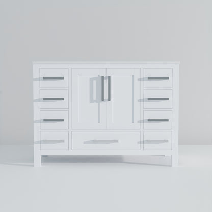 Lexora Jacques 48 in. White Single Sink Bath Vanity