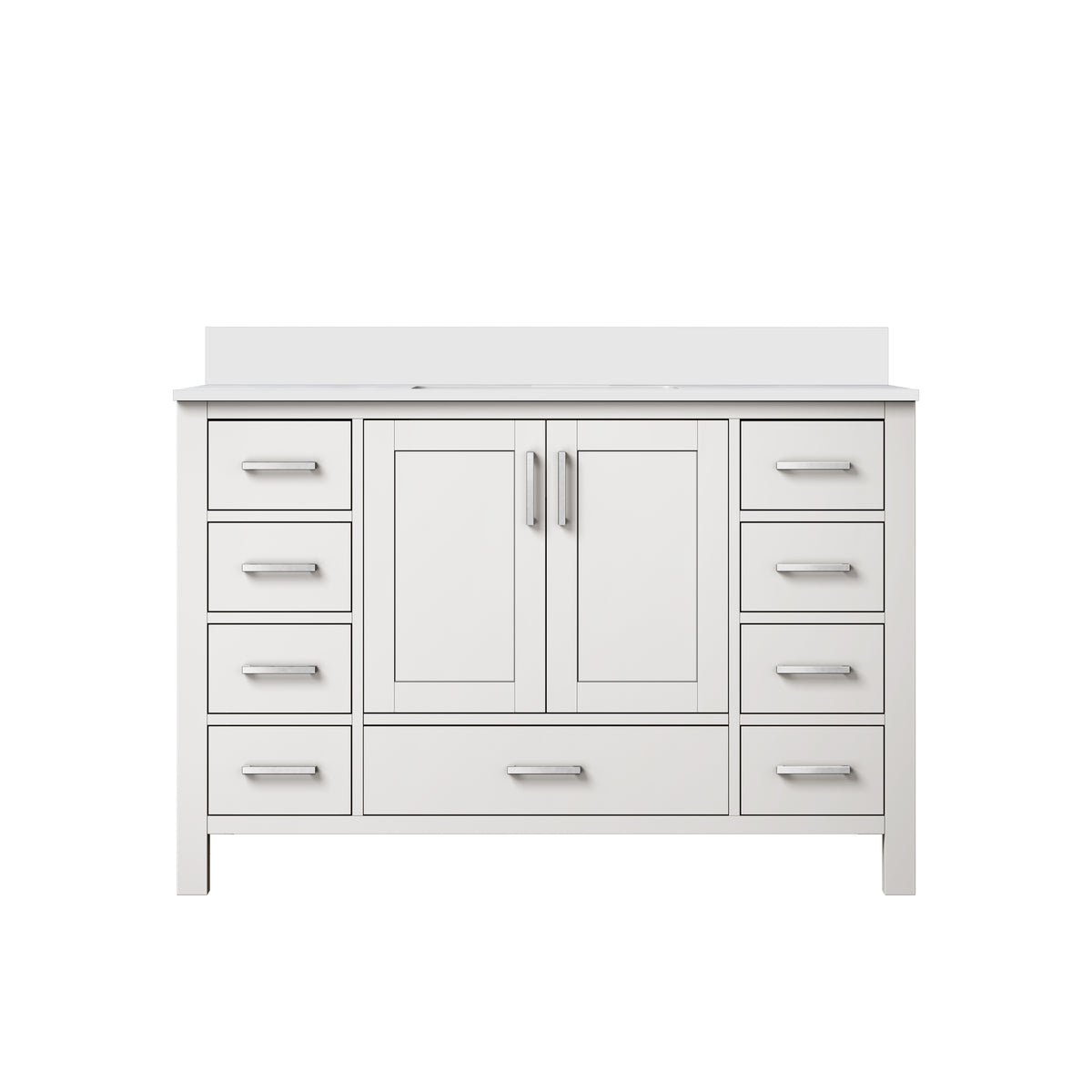 Lexora Jacques 48 in. White Single Sink Bath Vanity