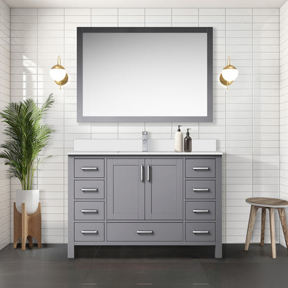 Lexora Jacques 48 in. Dark Grey Single Sink Bath Vanity