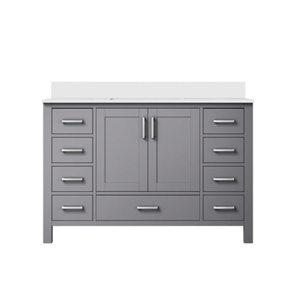 Lexora Jacques 48 in. Dark Grey Single Sink Bath Vanity