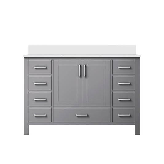Lexora Jacques 48 in. Dark Grey Single Sink Bath Vanity