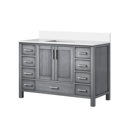 Lexora Jacques 48 in. Distressed Grey Single Sink Bath Vanity