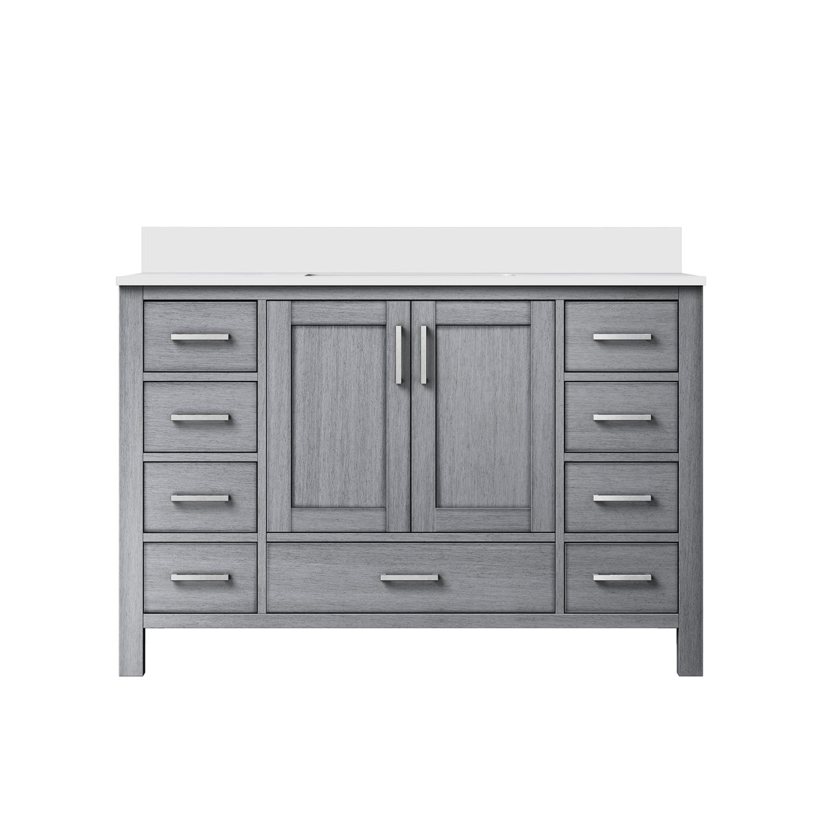 Lexora Jacques 48 in. Distressed Grey Single Sink Bath Vanity
