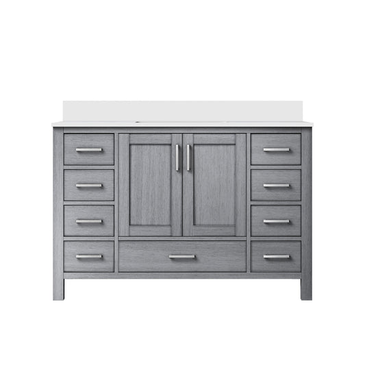 Lexora Jacques 48 in. Distressed Grey Single Sink Bath Vanity