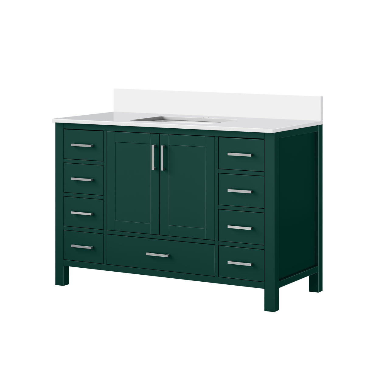Lexora Jacques 48 in. Green Single Sink Bath Vanity