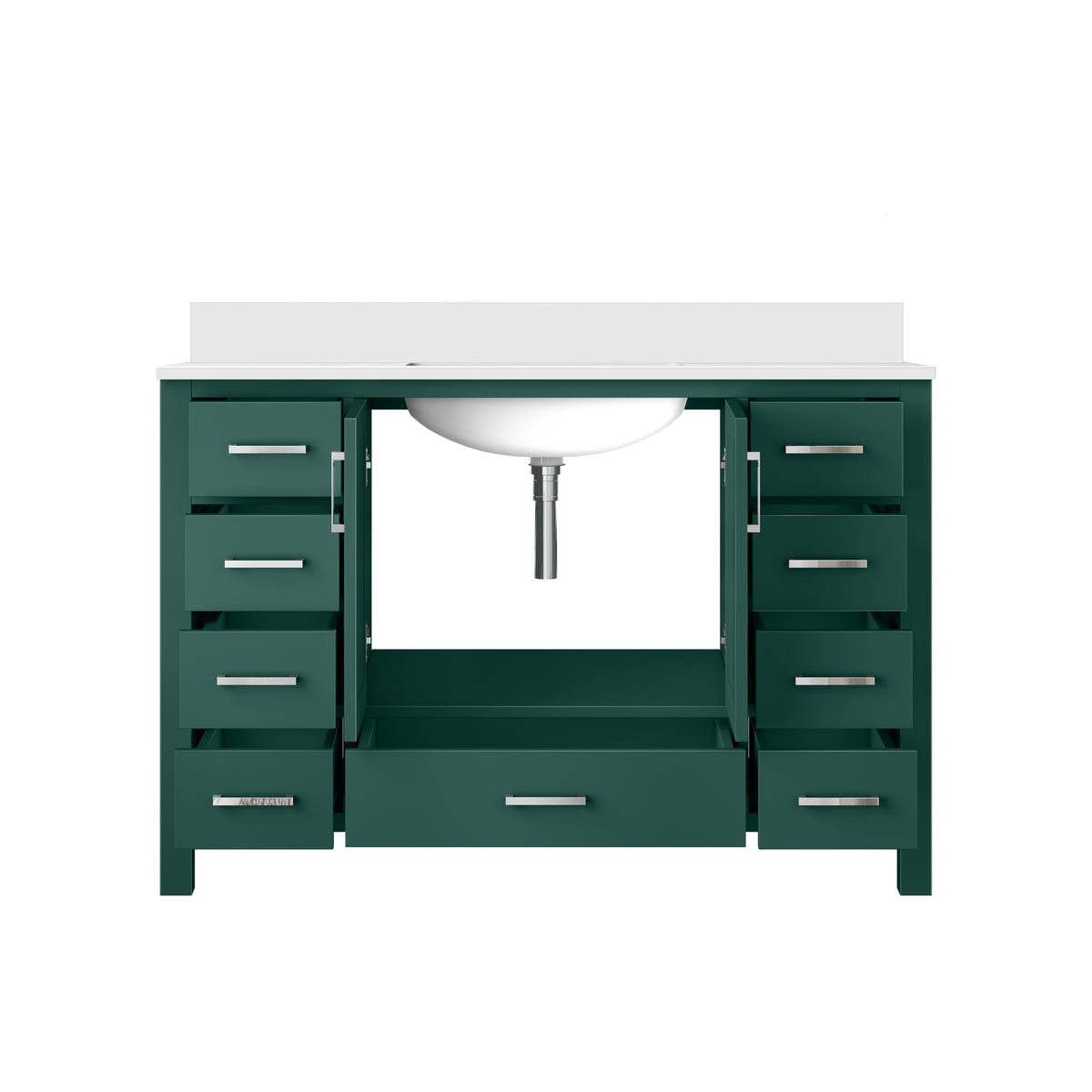 Lexora Jacques 48 in. Green Single Sink Bath Vanity