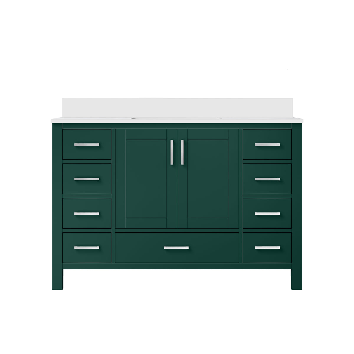 Lexora Jacques 48 in. Green Single Sink Bath Vanity