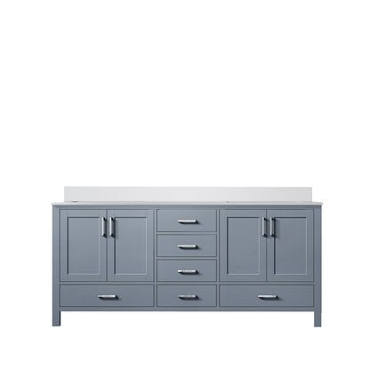 Lexora Jacques 60 in. Dark Grey Double Sink Bath Vanity