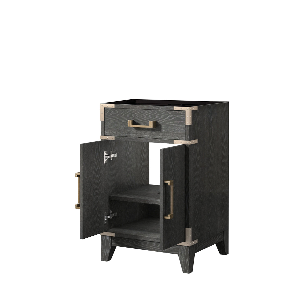 Lexora Laurel 20 in. Black Oak Single Sink Bath Vanity