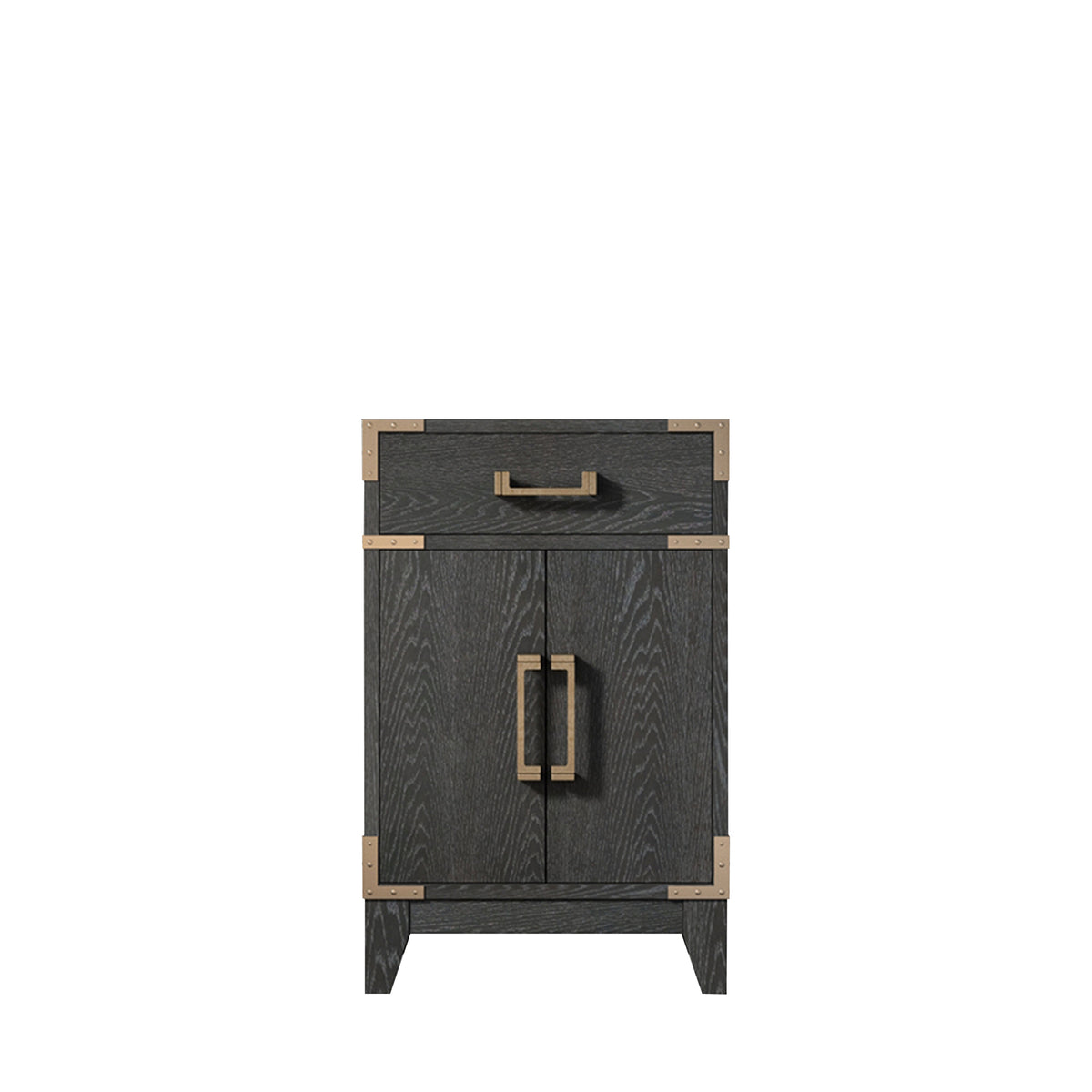 Lexora Laurel 20 in. Black Oak Single Sink Bath Vanity