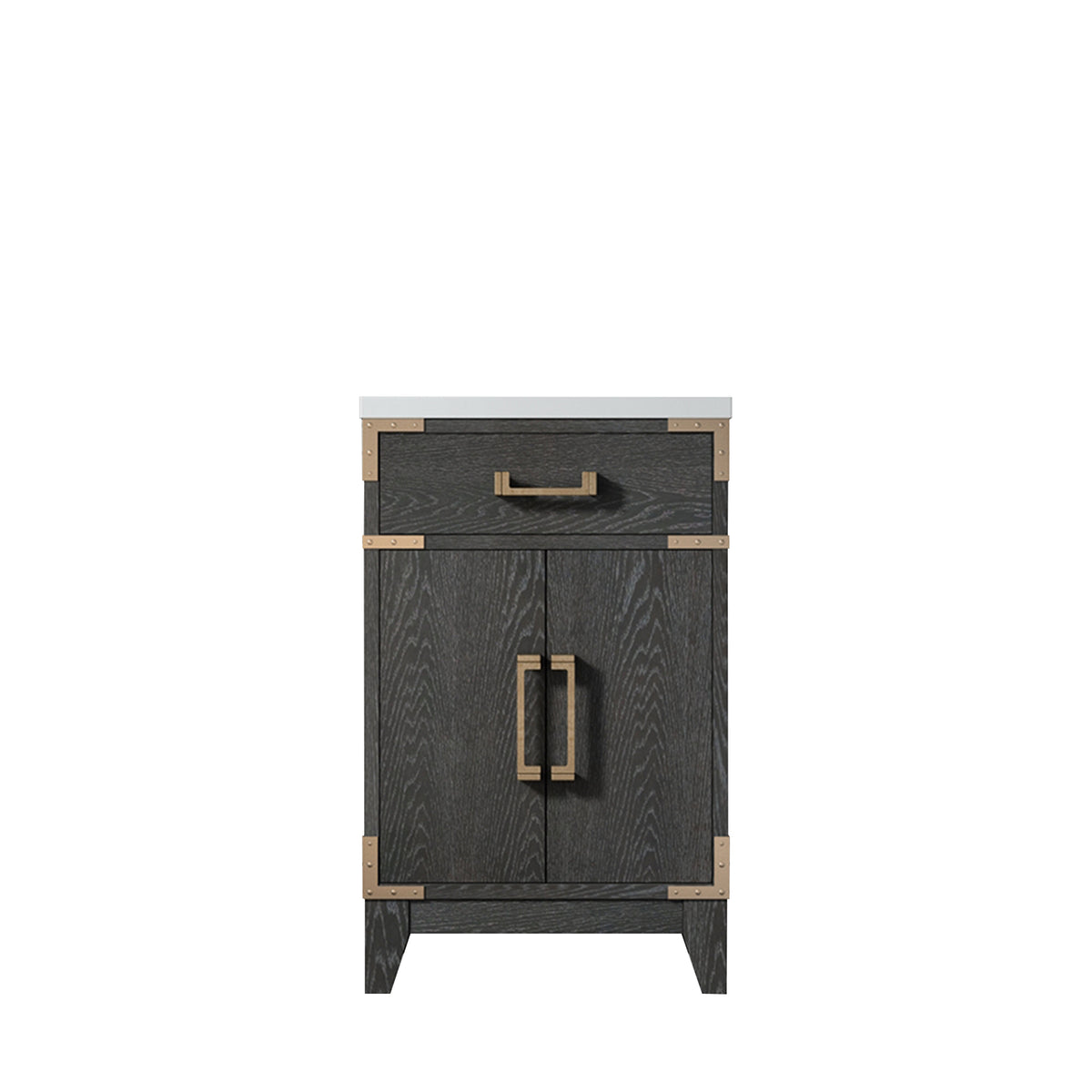 Lexora Laurel 20 in. Black Oak Single Sink Bath Vanity