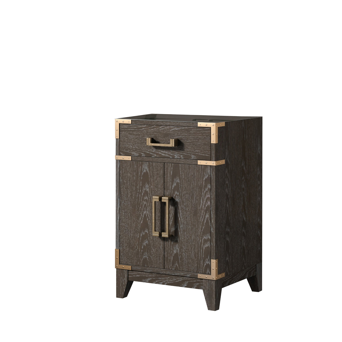 Lexora Laurel 20 in. Brown Oak Single Sink Bath Vanity