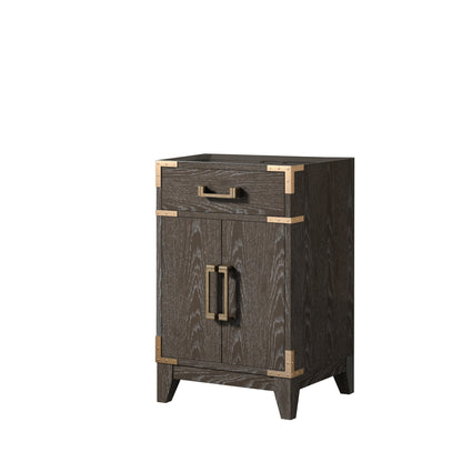 Lexora Laurel 20 in. Brown Oak Single Sink Bath Vanity