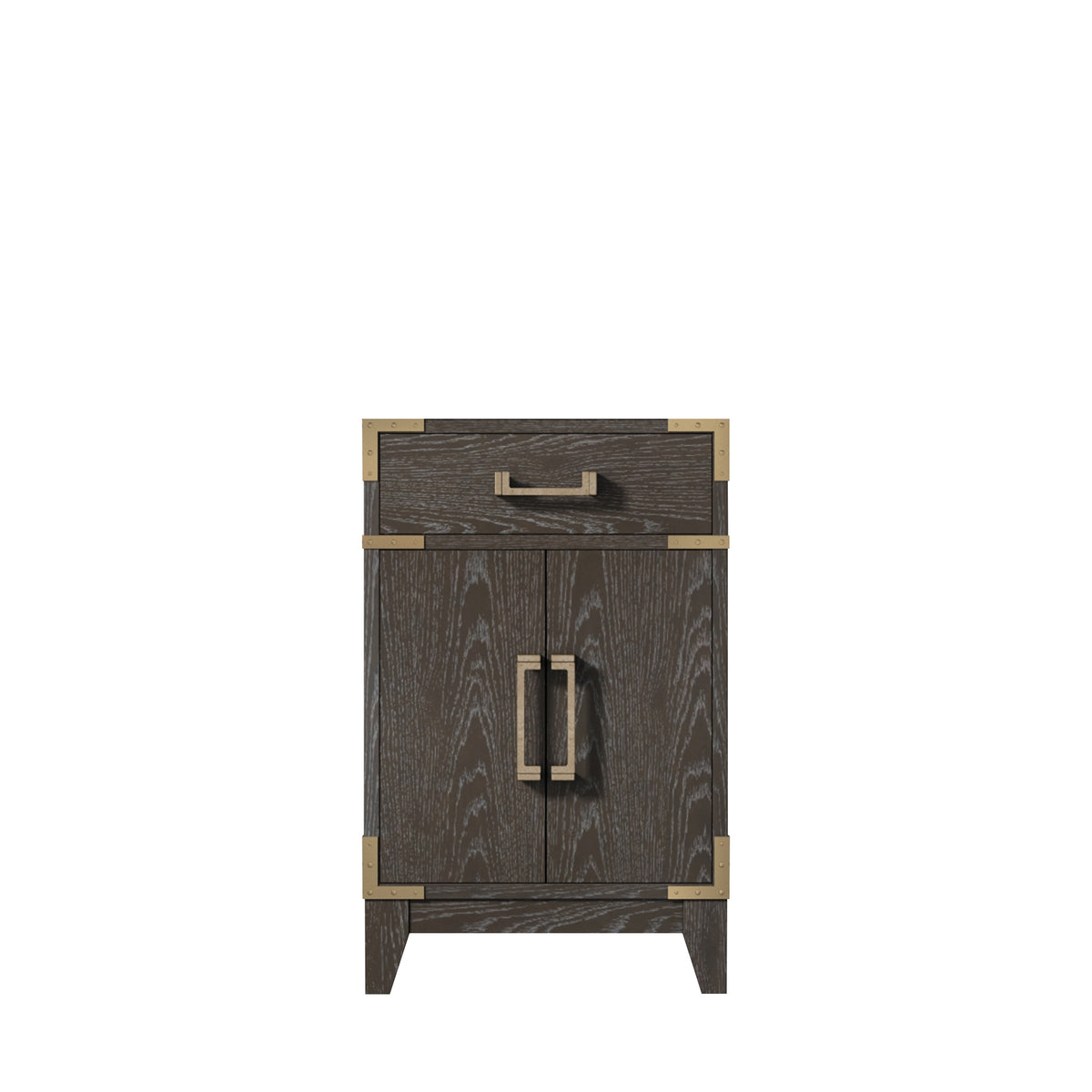 Lexora Laurel 20 in. Brown Oak Single Sink Bath Vanity