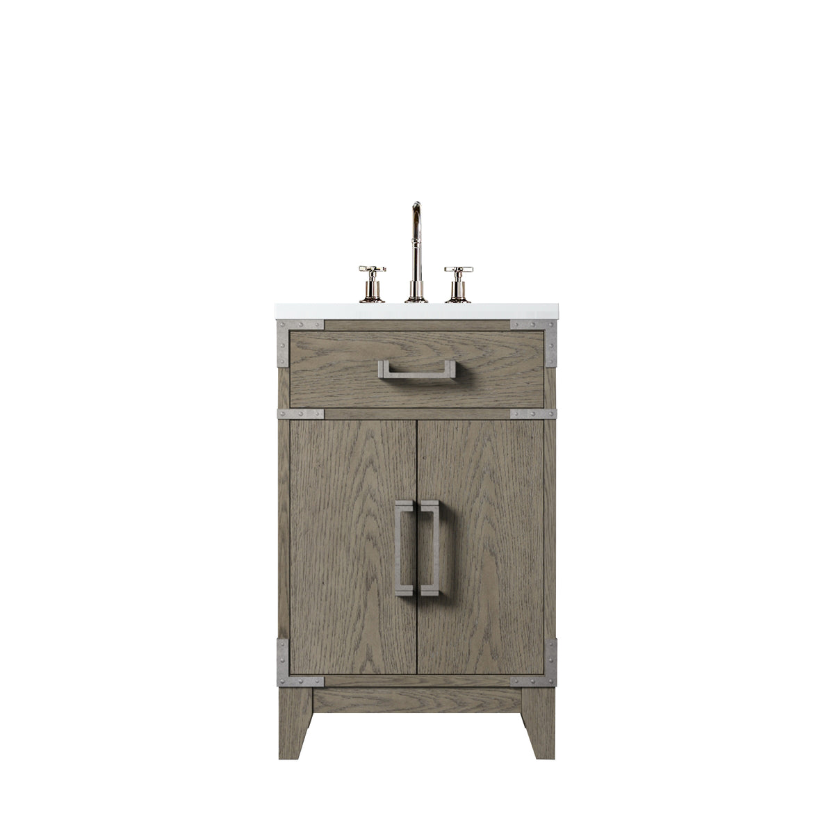 Lexora Laurel 20 in. Grey Oak Single Sink Bath Vanity
