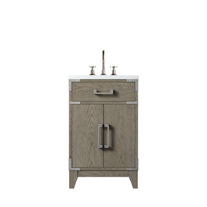 Lexora Laurel 20 in. Grey Oak Single Sink Bath Vanity