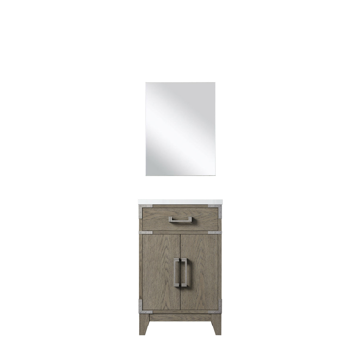 Lexora Laurel 20 in. Grey Oak Single Sink Bath Vanity