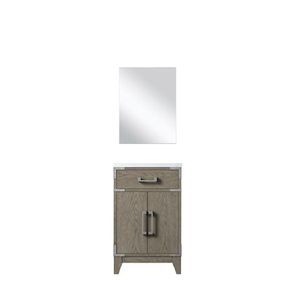 Lexora Laurel 20 in. Grey Oak Single Sink Bath Vanity