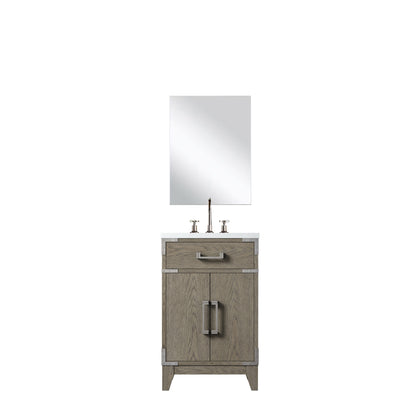 Lexora Laurel 20 in. Grey Oak Single Sink Bath Vanity