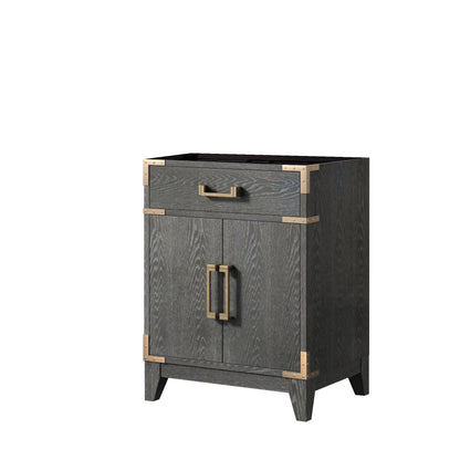 Lexora Laurel 24 in. Black Oak Single Sink Bath Vanity