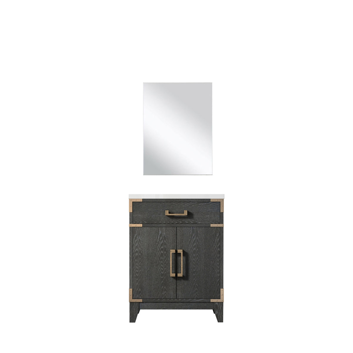 Lexora Laurel 24 in. Black Oak Single Sink Bath Vanity