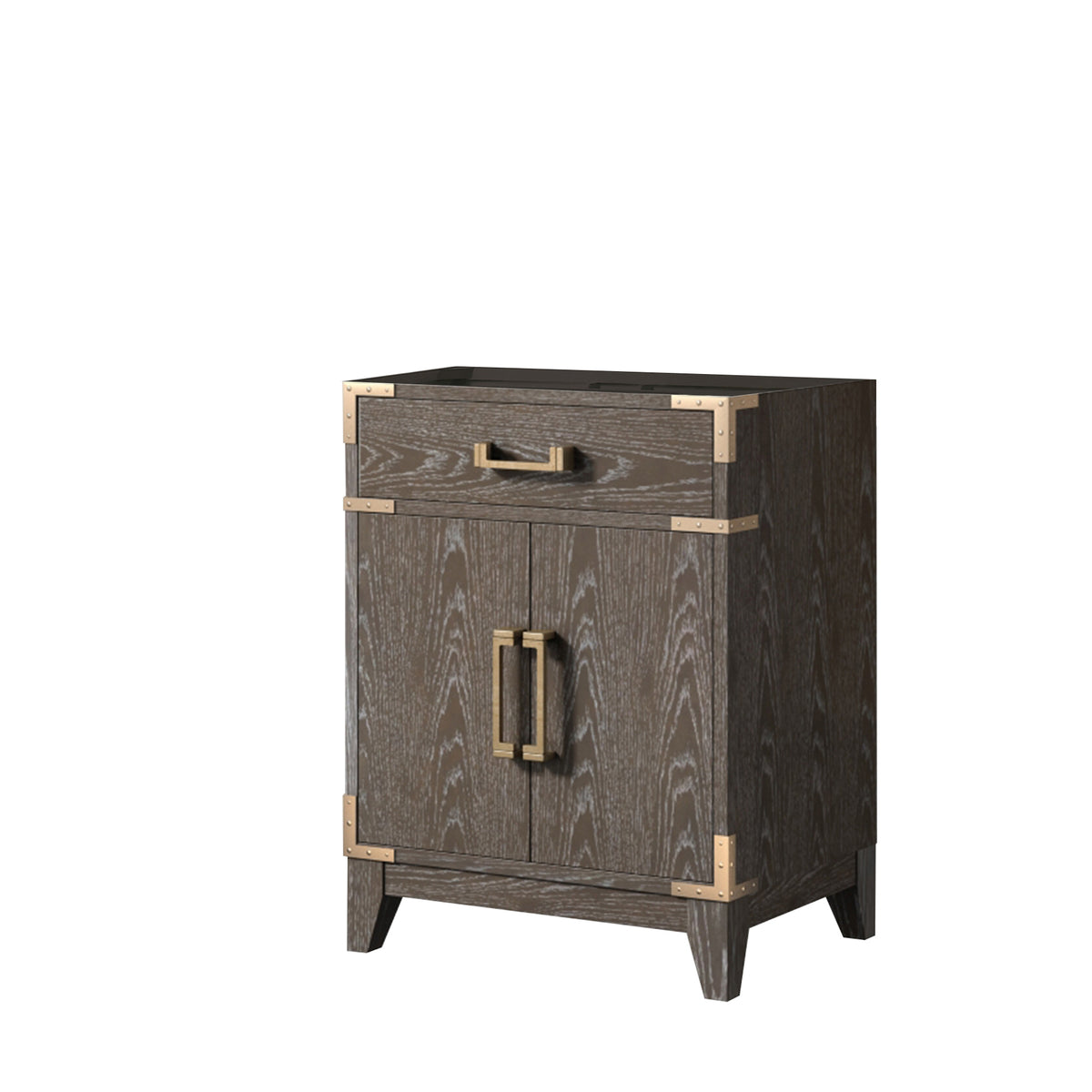 Lexora Laurel 24 in. Brown Oak Single Sink Bath Vanity