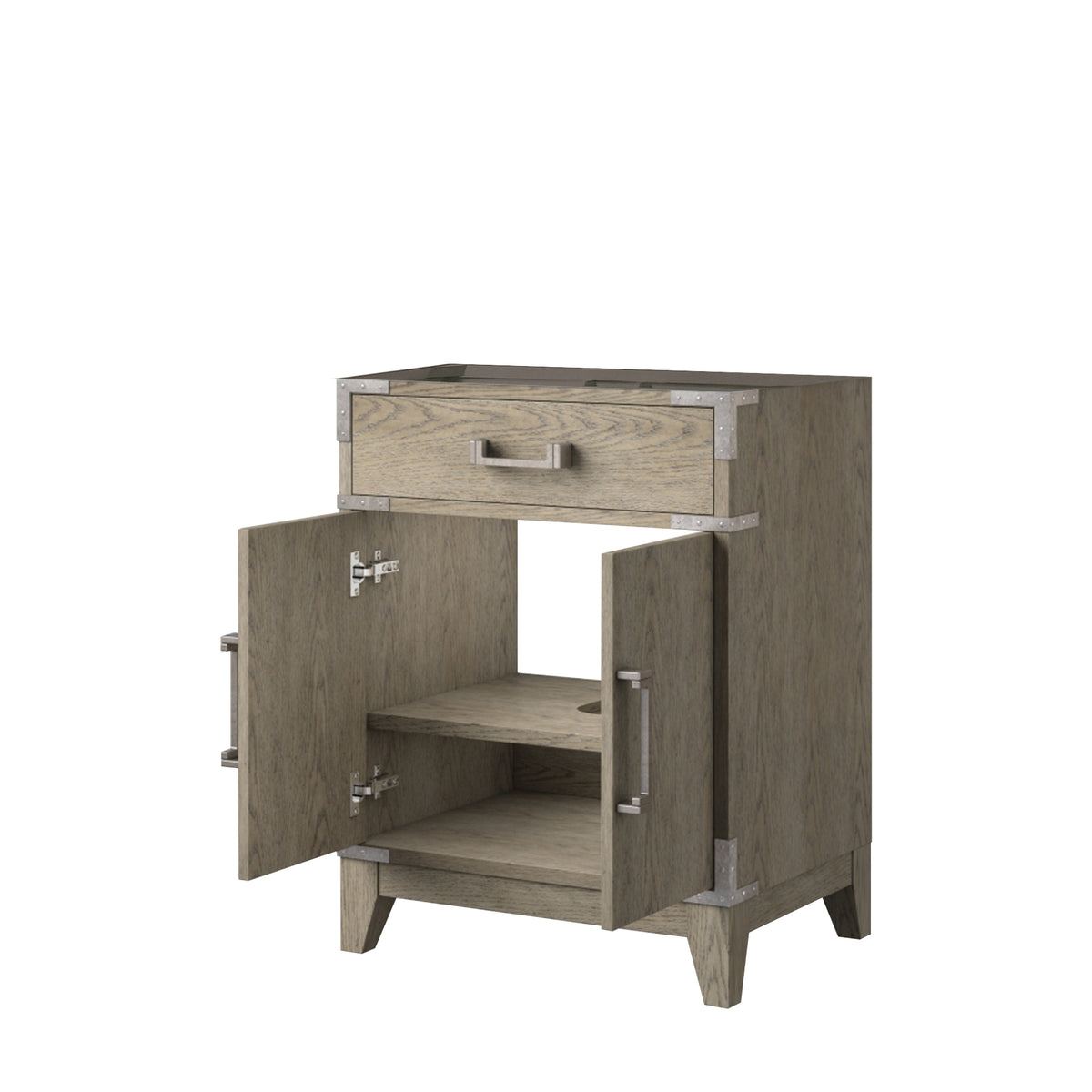 Lexora Laurel 24 in. Grey Oak Single Sink Bath Vanity