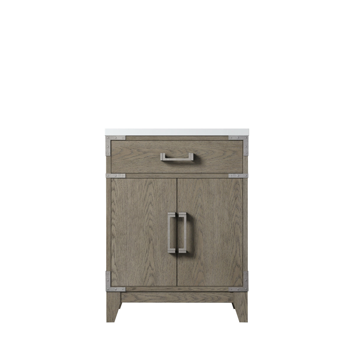 Lexora Laurel 24 in. Grey Oak Single Sink Bath Vanity