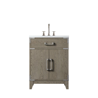 Lexora Laurel 24 in. Grey Oak Single Sink Bath Vanity