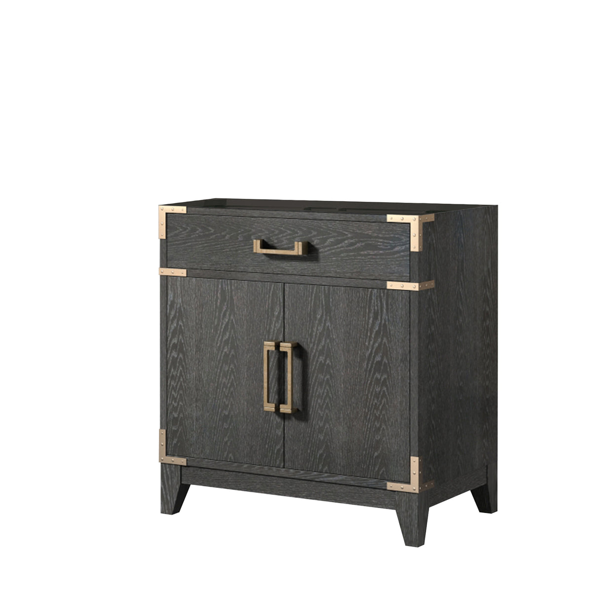 Lexora Laurel 30 in. Black Oak Single Sink Bath Vanity