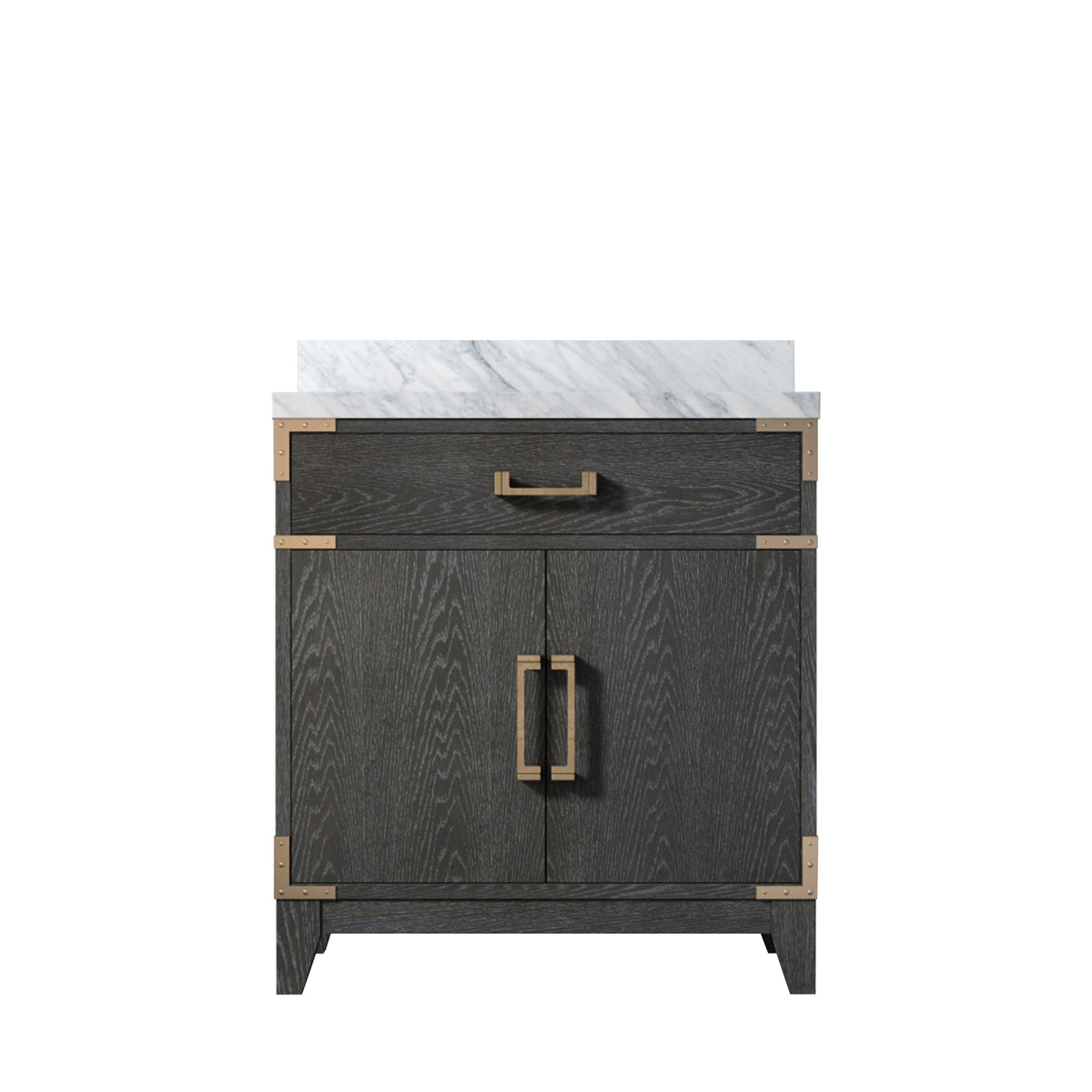 Lexora Laurel 30 in. Black Oak Single Sink Bath Vanity