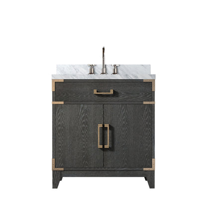 Lexora Laurel 30 in. Black Oak Single Sink Bath Vanity