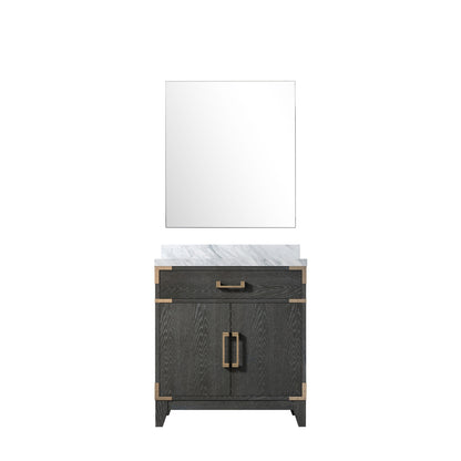 Lexora Laurel 30 in. Black Oak Single Sink Bath Vanity