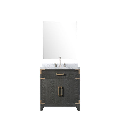 Lexora Laurel 30 in. Black Oak Single Sink Bath Vanity
