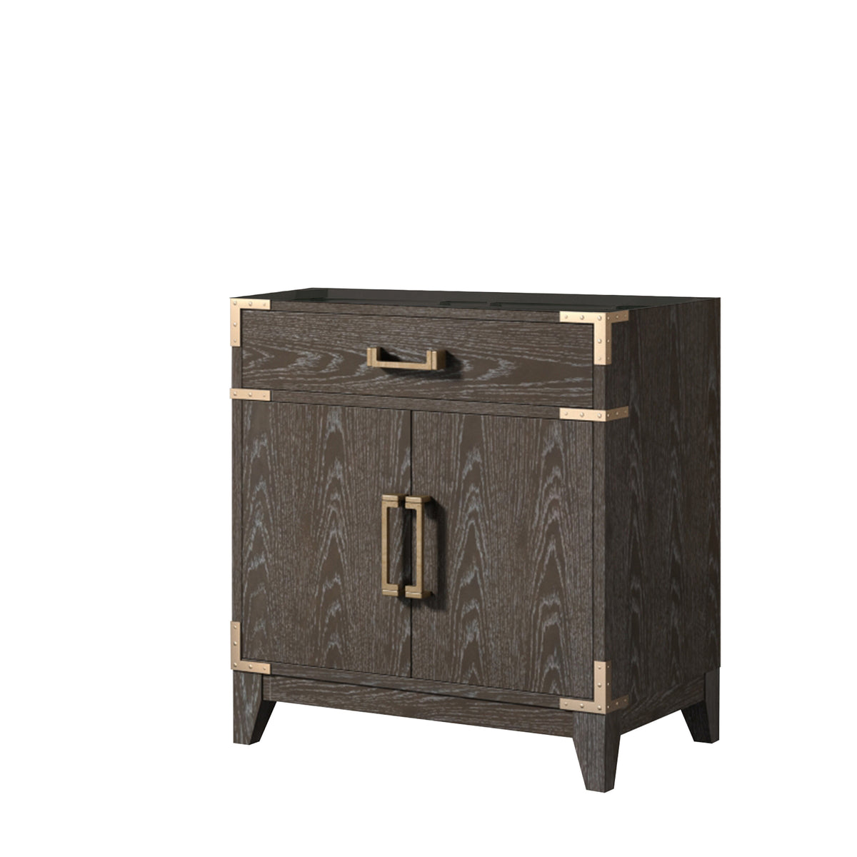 Lexora Laurel 30 in. Brown Oak Single Sink Bath Vanity